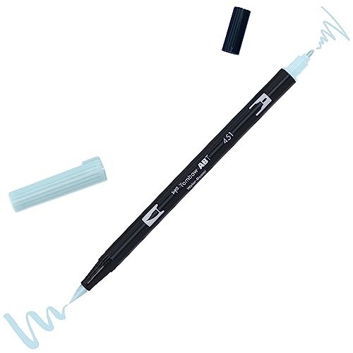 Tombow ABT-451 Fasermaler Dual Brush Pen mit zwei Spitzen, sky blue von Tombow