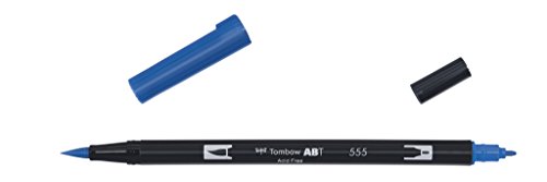 Tombow ABT-555 Fasermaler Dual Brush Pen mit zwei Spitzen, ultramarine von Tombow