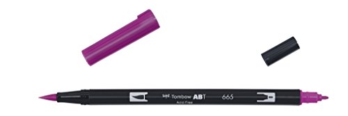 Tombow ABT-665 Fasermaler Dual Brush Pen mit zwei Spitzen, purple von Tombow