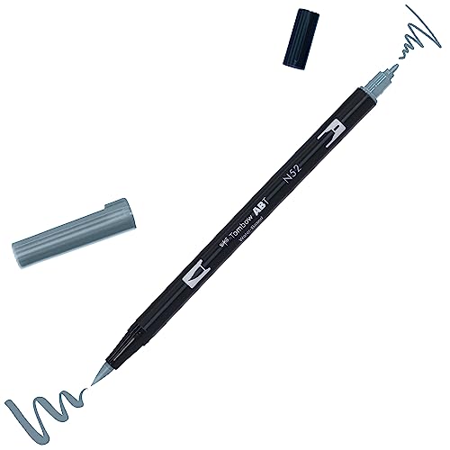 Tombow ABT-N52 Fasermaler ABT Dual Brush Pen mit zwei Spitzen cool gray 8 von Tombow