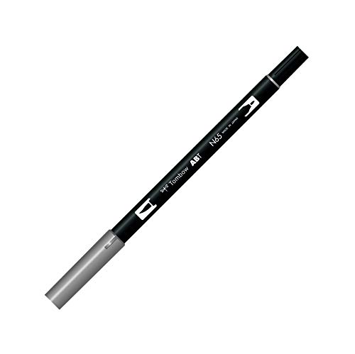 Tombow ABT-N65 Fasermaler Dual Brush Pen mit zwei Spitzen, cool grey 5 von Tombow