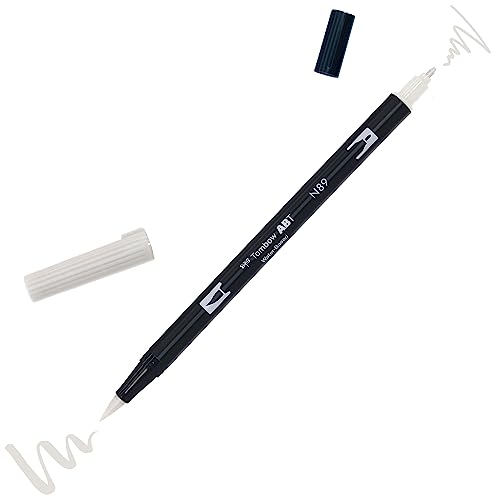 Tombow ABT-N89 Fasermaler Dual Brush Pen mit zwei Spitzen, warm grey 1 von Tombow