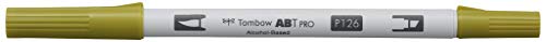 Tombow ABTP-126 Alkoholbasierter Marker ABT PRO zwei Spitzen light olive von Tombow