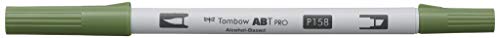 Tombow ABTP-158 Alkoholbasierter Marker ABT PRO zwei Spitzen dark olive von Tombow