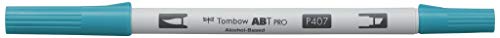 Tombow ABTP-407 Alkoholbasierter Marker ABT PRO zwei Spitzen tiki teal von Tombow