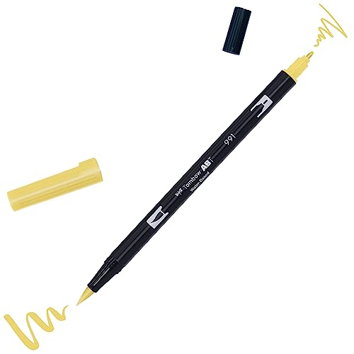 Tombow ABTP-991 Alkoholbasierter Marker ABT PRO zwei Spitzen light ochre von Tombow