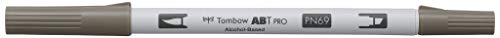 Tombow ABTP-N69 Alkoholbasierter Marker ABT PRO zwei Spitzen warm gray 4 von Tombow