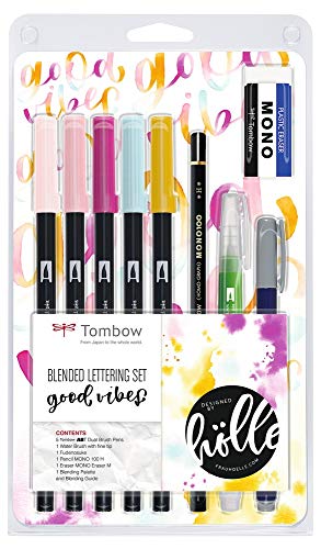 Tombow BS-FH2 Blended Lettering Set Good Vibes, 1 Stück (1er Pack) von Tombow