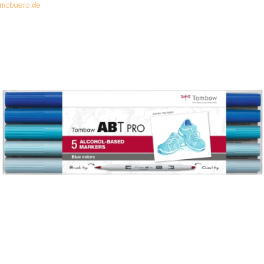 Tombow Dual-Fasermaler ABT Pro Keilspitze/Pinselspitze Alkoholbasis VE von Tombow