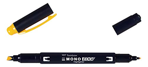 Tombow WA-TC99 Textmarker MONO edge mit Keil- und Rundspitze golden yellow, 180 x 10 x 2 cm von Tombow