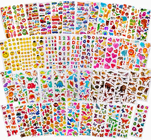 1000+ Gummibärchen Kinder 2Jahre 3Jahre 3D Aufkleber Sticker Tiere DIY Scrapbooking Geschenk von Tomkity