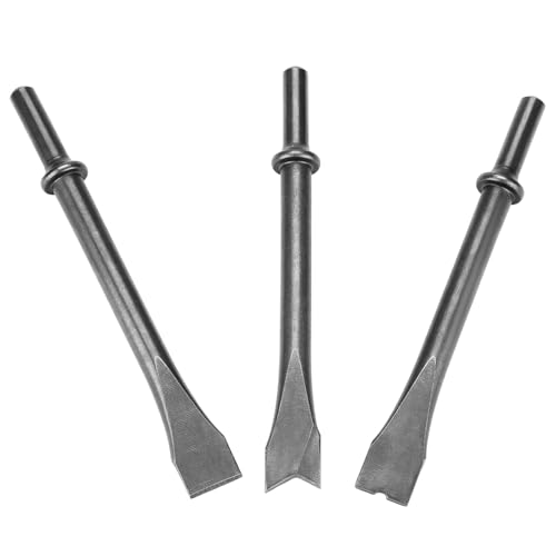 Lufthammermeißel Set Premium Long Shank Pneumatic Bit Set für Mauerwerk Betonabbruch von Tomvorks