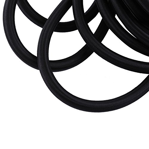 Starkes Elastisches Bungee-Seil, Stoßschnur, Zur Befestigung von -Schmuck, Schwarz, 10 Mm, 10 M (10mm 10M) von Tomvorks