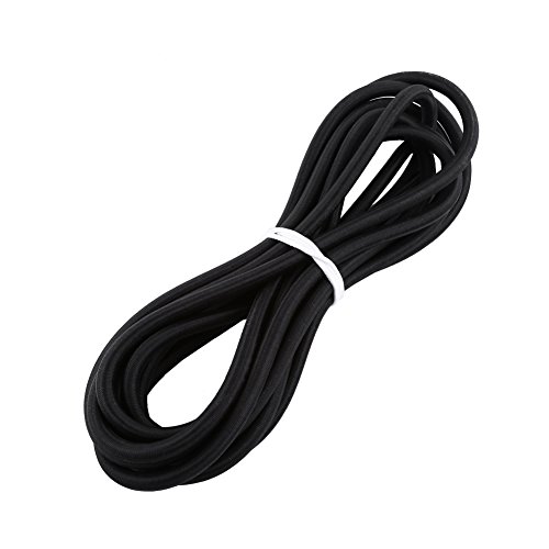 Starkes Elastisches Bungee-Seil, Stoßschnur, Zur Befestigung von -Schmuck, Schwarz, 10 Mm, 10 M (10mm 5M) von Tomvorks