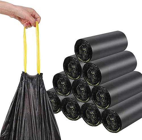 Müllsäcke 120L Schwarz - MIT ZUGBAND - 100% Recycelt - XXL Mülltüten (50 bis 1000 Säcke wählbar) (1000) von Toneco