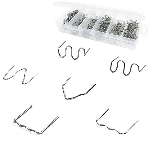 1800 pcs Edelstahl Hot Staples Welder Staple,Plastik Schweißen Heiße Heftklammern,6 Arten in verschiedenen GrößenSchweiß-Zubehör,für Auto reparaturkun Reparieren,Stoßstange usw (1800) von Tongboke