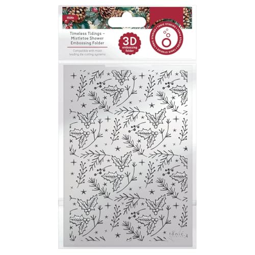 Tonic Studios 3D Embossing Folder-Mistletoe - Timeless Tidings von Tonic Studios