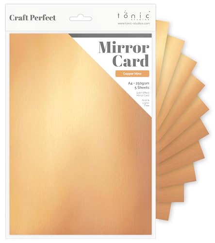 Tonic Studios 9475e Craft Card, Papier, Copper Mine, A4, 5 Paket von Tonic Studios