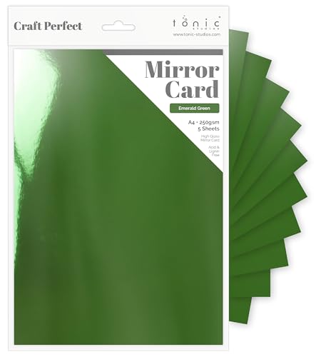 Tonic Studios Craft Card, Emerald Green, A4 von Tonic Studios