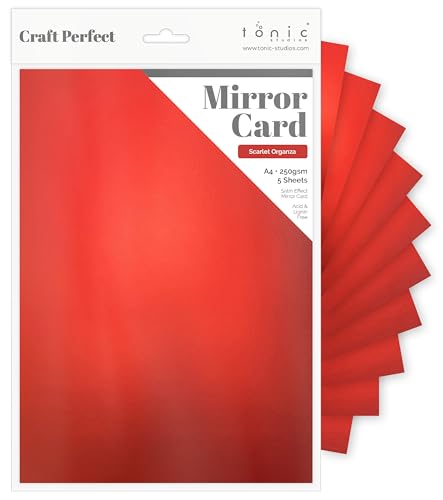 Tonic Studios Craft Card, Scarlet Organza, A4 von Tonic Studios