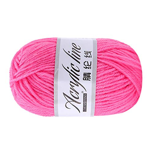 Tonsee Accessoire Strickgarn Haushaltsstärke, Roving-Wolle, Wollmütze, warm, 50 g, grob gestrickter Schal, Heimtextilien Strickmaschinen 22 Nadel (K, One Size) von Tonsee Accessoire