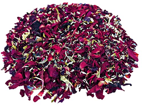 TooGet Hochzeit Konfetti Getrocknete Blütenblätter, 100% Natürliche Konfetti Blütenblätter Biologisch Abbaubar Petal Konfetti für Hochzeit und Party Dekoration - 115g (Rote Rosen Blütenblätter) von TooGet