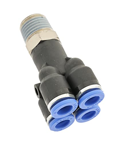 IQS 4 Fach Verteiler Mehrfachverteiler Gewinde R 1/4" - 4 mm, IQS - Standard von ToolNerds