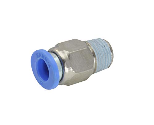 IQS gerade Steckverschraubung NPT 1/4" - 3/8" (9,52 mm), Pneumatik Steckverbinder von ToolNerds