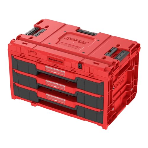 Toolbrothers RHINO XXL Drawer 3 ULTRA Vario+ Werkzeugkoffer Schubladenkoffer 587 x 380 x 340 mm 27 l stapelbar IP54 mit drei Schubladen von Toolbrothers