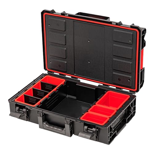 Toolbrothers RHINO XXL Werkzeugkoffer ECO Comfort+ Höhe M modularer Organizer 585 x 385 x 190 mm 15,4 l stapelbar IP66 von Toolbrothers