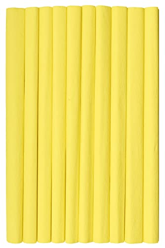 Krepppapier 50x200 cm Zitrone 10er Pack von Top-2000