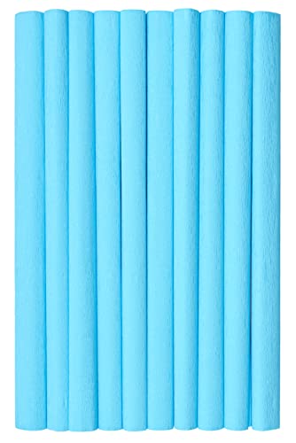 Krepppapier 50x200cm azurblau 10er Pack von Top-2000