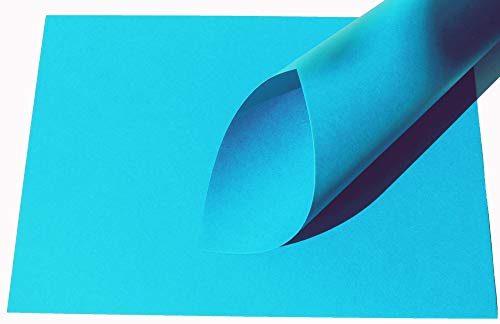 25 Blatt DIN A3 californiablau Bunt-Papier 170g/m² von Top Lamination - komplett durchgefärbt Ton-Zeichen-Karton Bastelkarton von Top Lamination Laminiertechnik