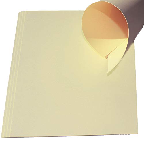 25 Blatt Ton-Bastel-Karton DIN A4 240g/m² chamois dickes Ton-Papier 210x297mm super zum Basteln - komplett durchgefärbt bedruckbar - sehr stabil DIY Bastelideen Cardstock von Top Lamination Laminiertechnik