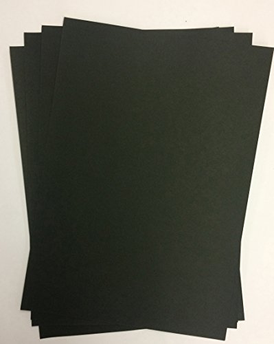 50 Blatt DIN A3 schwarzes Papier 90 g/m² Top Lamination für: Einladungen, Hochzeitskarten, Fotoalbum, Basteln von Top Lamination Laminiertechnik