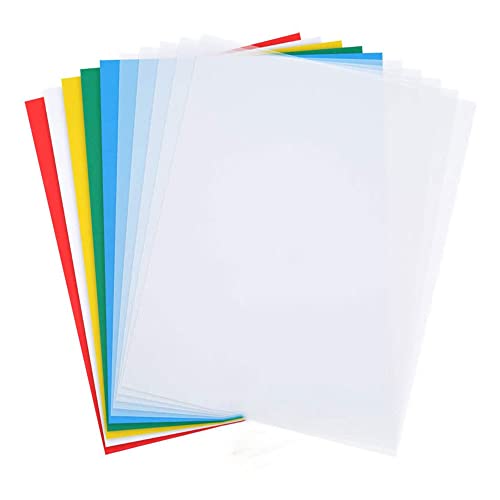 10 Blatt Transferpapier, 23 x 14 cm, wasserlösliches Transparentpapier für Stoff, Leinwand und Stickerei (grün) von TopHomer