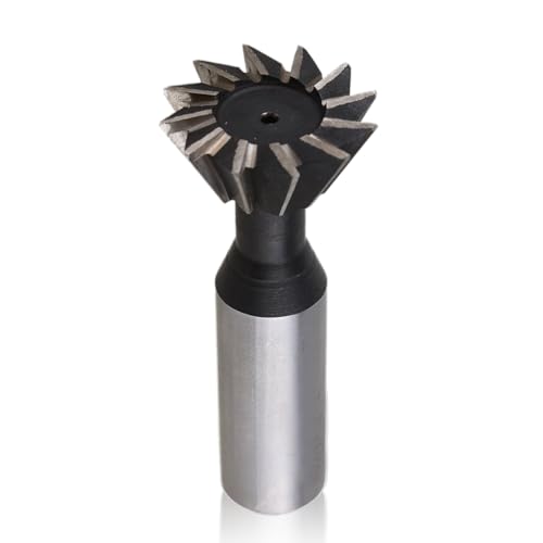 1pc 10/12/14/16/18/20/25/30/32/35mm 45°/60° Grad Premium-HSS Schwalbenschwanzschneider Schaftfräser Fräsen (Cutter Diameter: 14mm, Milling angle: 60°) von TopHomer