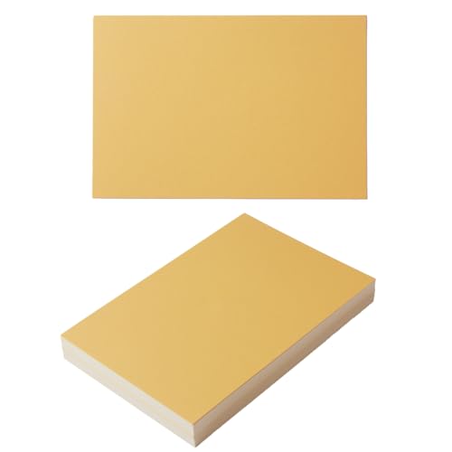 50 Blatt glänzendes Blanko-Kartonpapier, 250 g/m², glänzend, blanko, für selbstgemachte Karten, Postkarten, Grußkarten, Visitenkarten (Gold, 12,7 x 17,8 cm) von Topeen