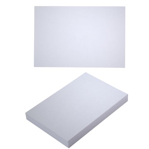 50 Blatt glänzendes Blanko-Kartonpapier, 250 g/m², glänzend, blanko, für selbstgemachte Karten, Postkarten, Grußkarten, Visitenkarten (glänzendes Weiß, 12,7 x 17,8 cm) von Topeen