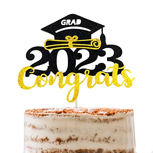 opfunyy Congrats Grade Cake Topper, Glitter Class of 2022 Cake Pick for 2022 Graduation Party Decoration von Topfunyy