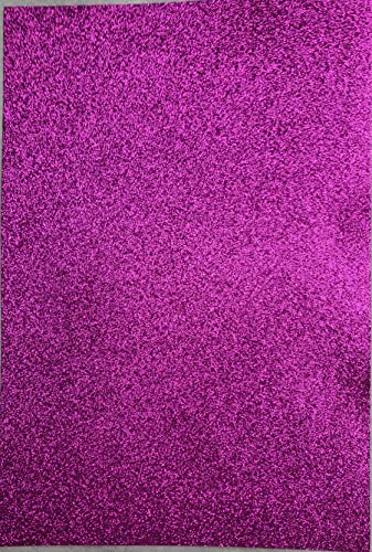 1 Bogen Glitzer-Moosgummi 12 verschiedene Farben (violett) von Tophobby