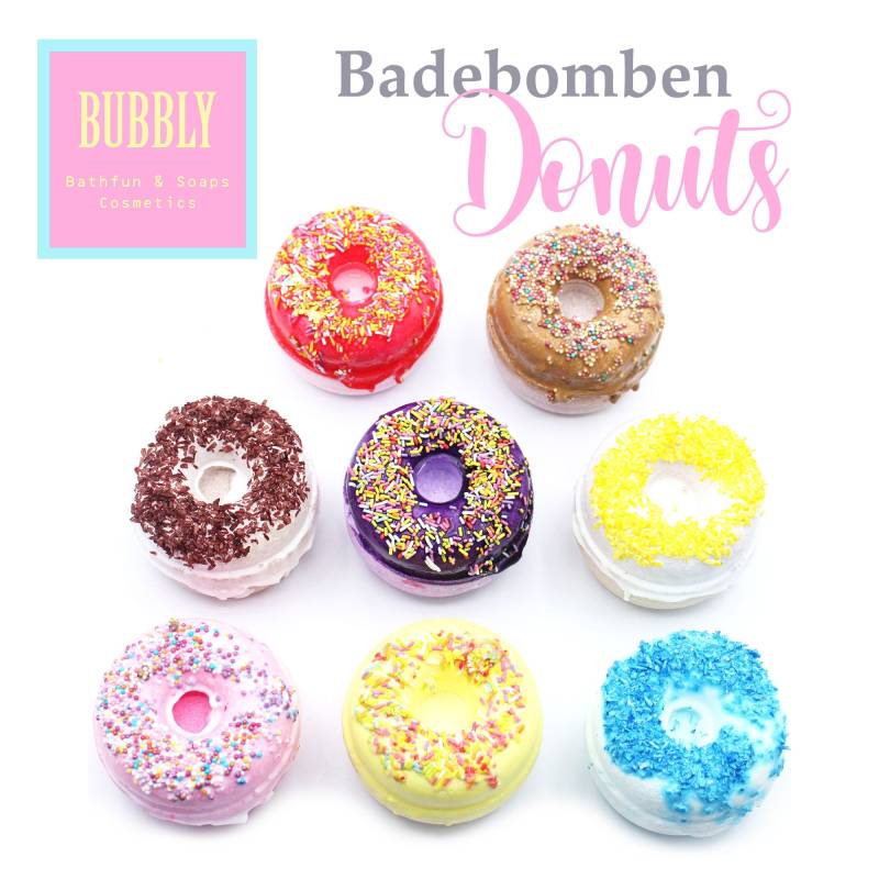 B-Ware Ausverkauf - Bathbombs Donuts Xxl Von Bubbly Riesige Badebomben Für Dein Badeerlebnis von TopicMint