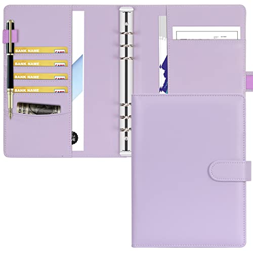 Toplive Leder A5 Binder, 6 Runder Ringbuch Planner Notebook Cover für A5 Füllpapier (Innenpapier nicht enthalten) von Toplive