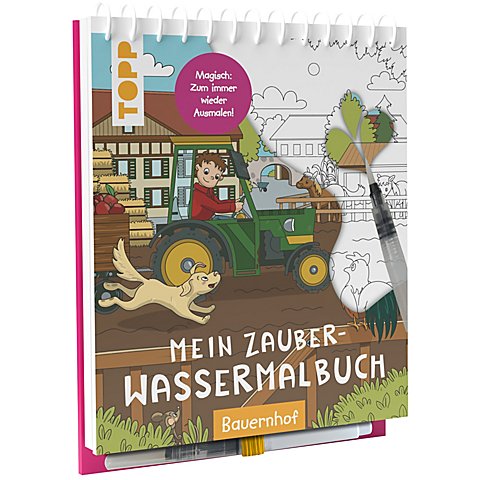 Block "Mein Zauber-Wassermalbuch – Bauernhof" von Topp