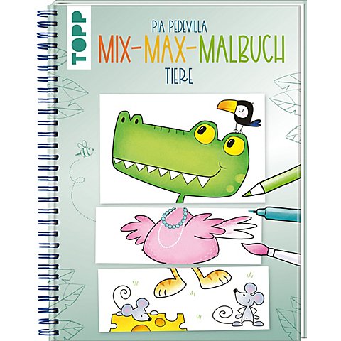 Buch "Mix-Max-Malbuch – Tiere" von Topp