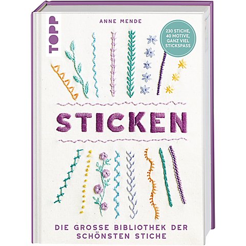 Buch "Sticken – Die große Bibliothek der schönsten Stiche" von Topp