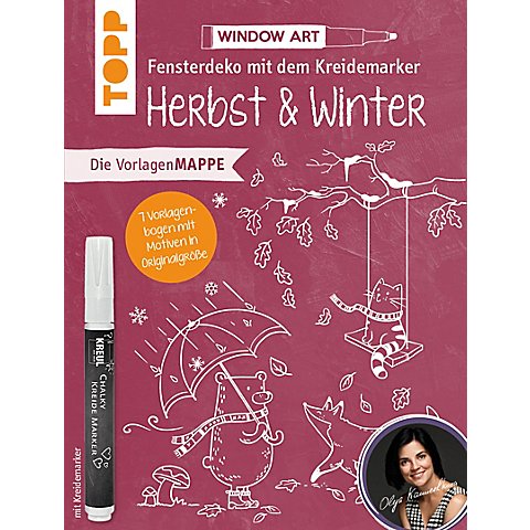 Vorlagenmappe "Fensterdeko mit dem Kreidemarker Herbst & Winter" von Topp