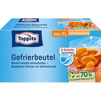 100 Toppits Gefrierbeutel 1,0 l von Toppits