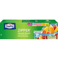 12 Toppits Gefrierbeutel ZIPPER 6,0 l von Toppits