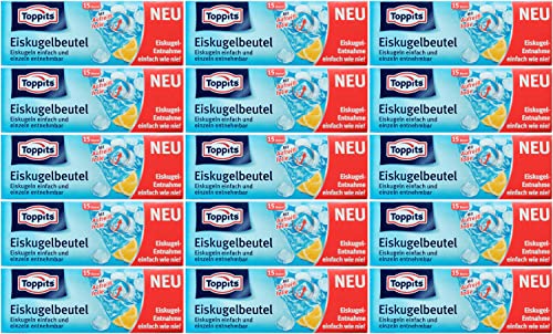 15x Toppits Eiskugelbeutel für 4275 Eiskugeln (15 Beutel je Packung à 19 Eiskugeln) von Toppits